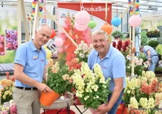 René Knijn and Marco Laan of Hem Genetics presented, among other things, a new line of snapdragons, the Antirrhinum Double Shot. The unique thing about this ASS winner is that the stems, which are usually rather fragile and easily blown over in the garden, are a lot thicker and can therefore take a good deal of beating.